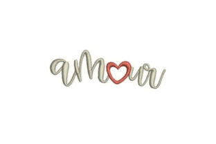 Amour: A Romantic Embroidery Design for Meaningful Gifts