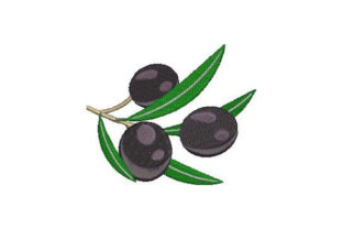 Black Olives Embroidery Design