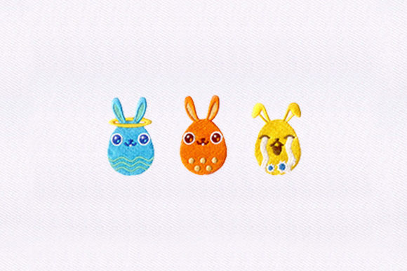 Easter Eggs Embroidery Design