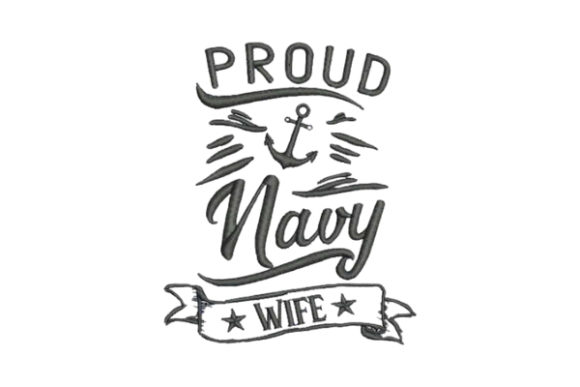 Proud Navy Wife: A Seasonal Embroidery Gem