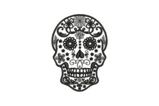 Sugar Skull Black Tattoo